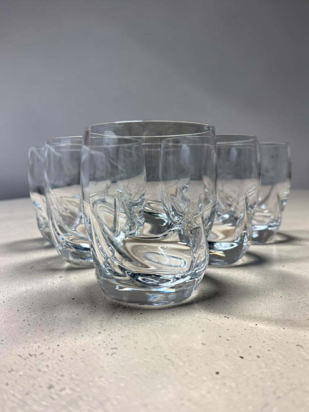 Set of 6 Luigi Bormioli Ravel Crystal Juice Glasses